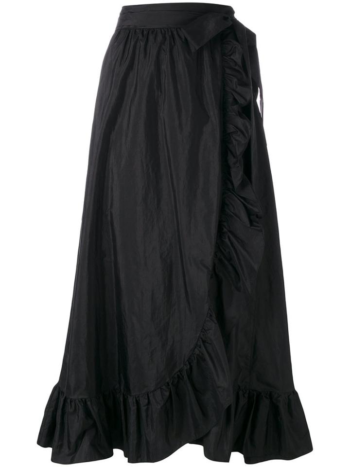 Isabel Marant - Alda Ruffled Maxi Skirt - Women - Silk/polyamide - 38, Black, Silk/polyamide