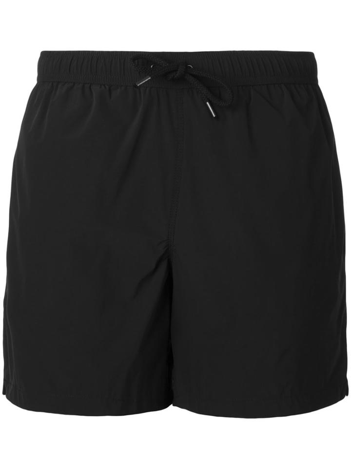 Aspesi Drawstring Swim Shorts, Men's, Size: Large, Black, Polyamide/spandex/elastane