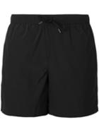 Aspesi Drawstring Swim Shorts, Men's, Size: Large, Black, Polyamide/spandex/elastane