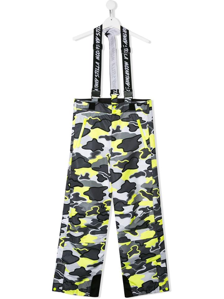 Stella Mccartney Kids Camouflage Print Ski Trousers - Grey