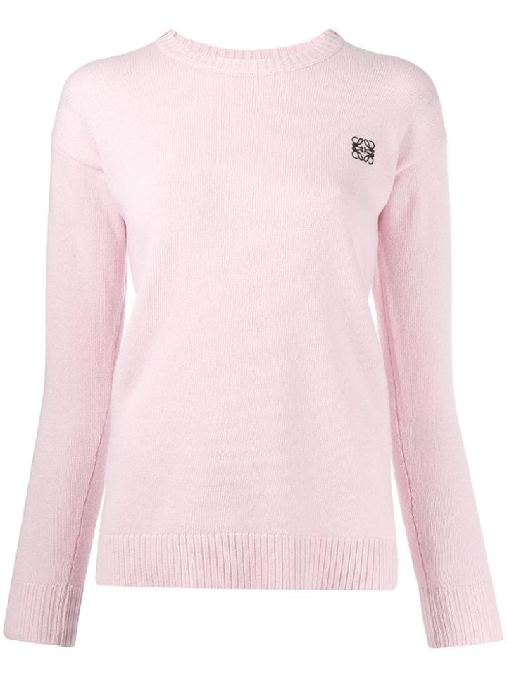 Loewe Long Sleeved Knit Top - Pink