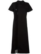 Comme Des Garçons Pre-owned Tricot Crochet Insert Dress - Black