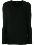 Polo Ralph Lauren Oversized Round Neck Sweater - Black