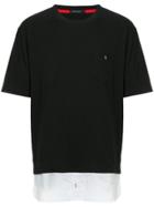 Loveless Contrast Short-sleeve T-shirt - Black