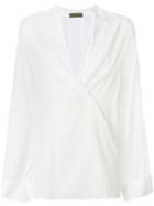 Di Liborio V-neck Flared Tunic - White