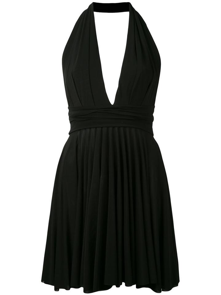Plein Sud - Halterneck Dress - Women - Spandex/elastane/viscose - 40, Black, Spandex/elastane/viscose
