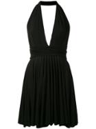 Plein Sud - Halterneck Dress - Women - Spandex/elastane/viscose - 40, Black, Spandex/elastane/viscose