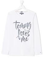 Tommy Hilfiger Junior Teen Long Sleeve T-shirt - White