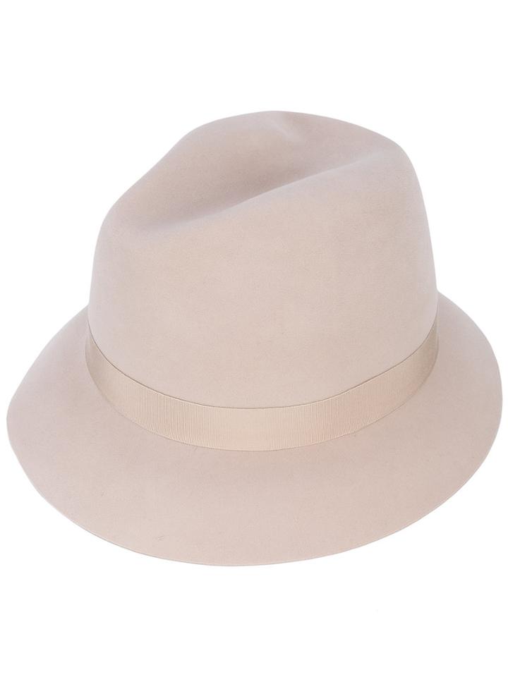 Loro Piana - Ingrid Velvet Hat - Women - Cotton/viscose/beaver Fur - M, Nude/neutrals, Cotton/viscose/beaver Fur