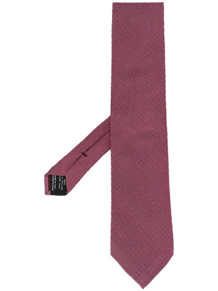 Tom Ford Stitch Detail Tie - Pink