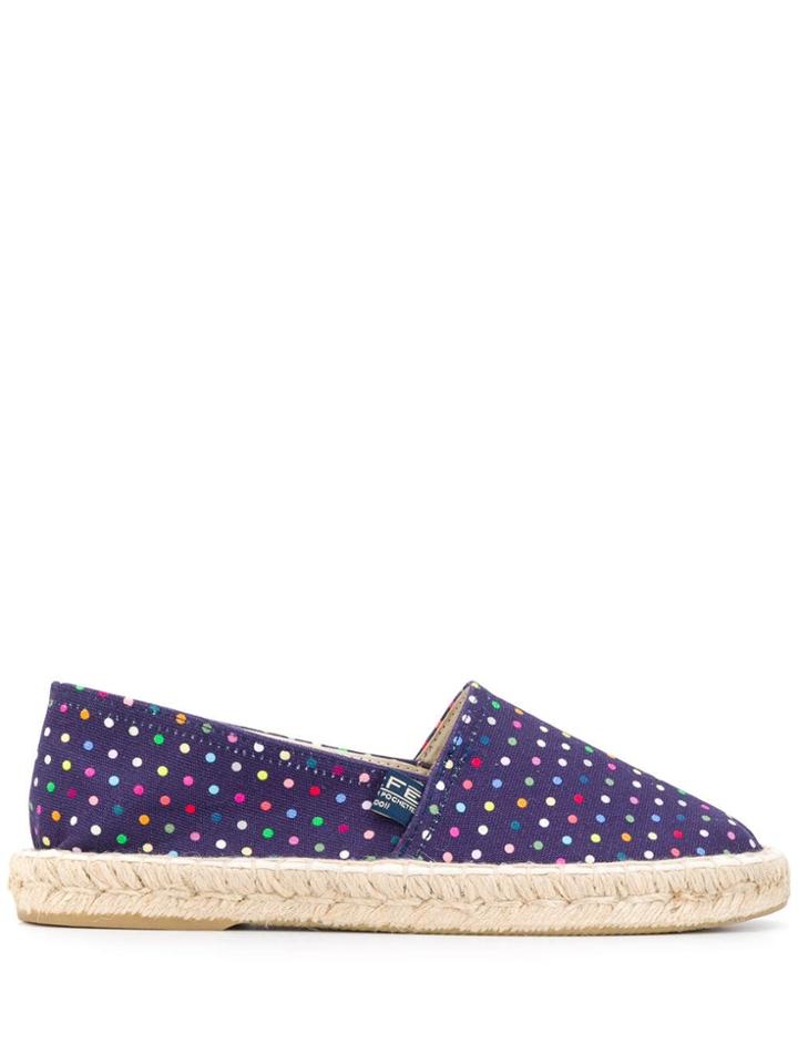 Fefè Polka-dot Espadrilles - Blue