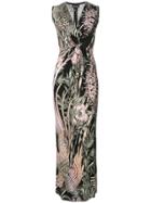 Just Cavalli New World Print Dress - Black