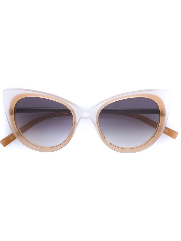 Jil Sander Metal Arm Gradient Sunglasses