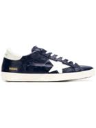 Golden Goose Deluxe Brand Superstar Ostrich-embossed Sneakers - Blue