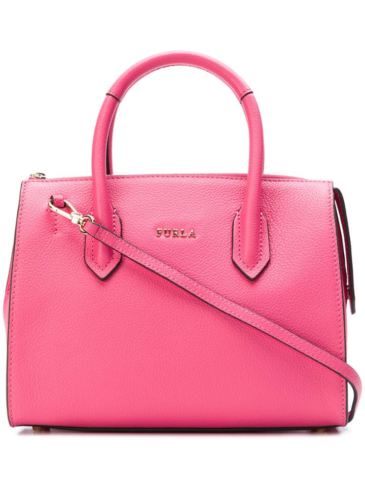 Furla Pin Tote - Pink & Purple
