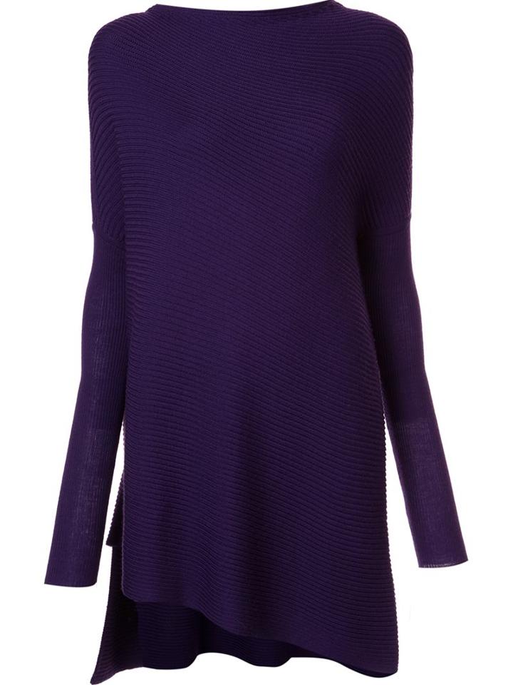 Victor Alfaro Asymmetric Jumper, Women's, Size: Xs, Pink/purple, Merino
