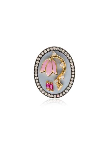 Holly Dyment Flower Charm Necklace - Blue