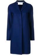 Harris Wharf London Boxy Midi Coat - Blue