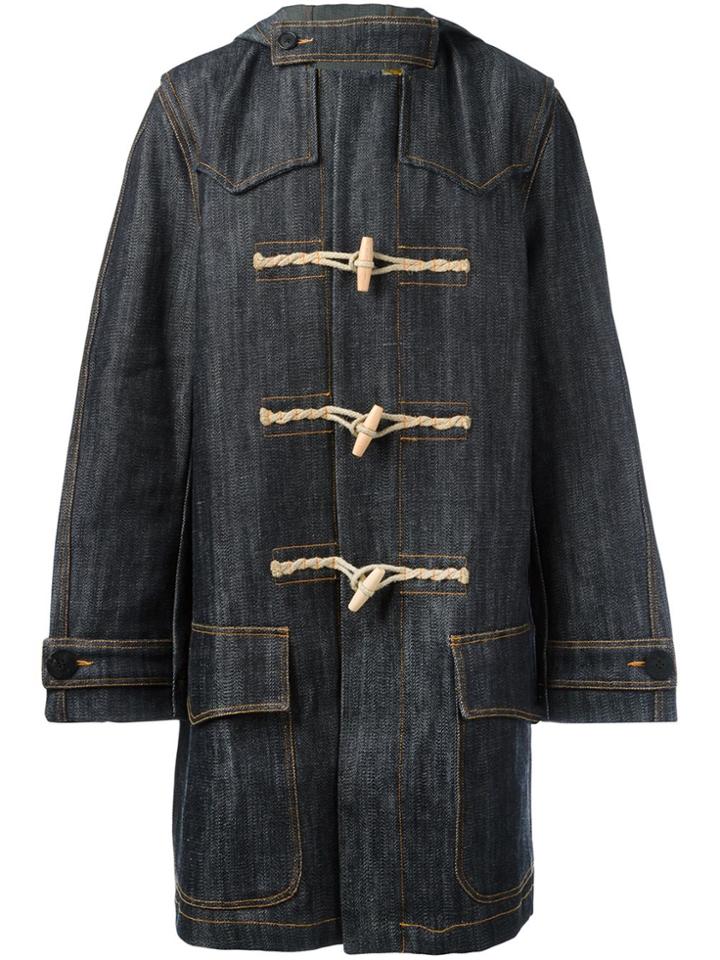 Faith Connexion Denim Duffle Coat - Blue
