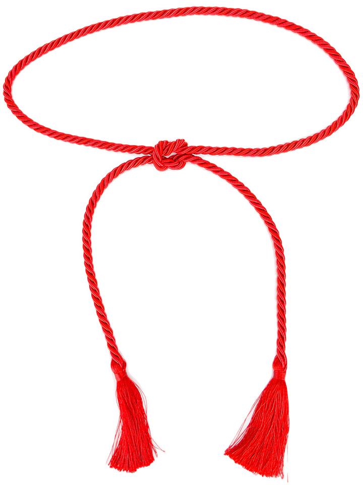 Vivetta Aquila Belt, Women's, Red, Acrylic/acetate
