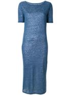 Majestic Filatures Sheer T-shirt Dress - Blue