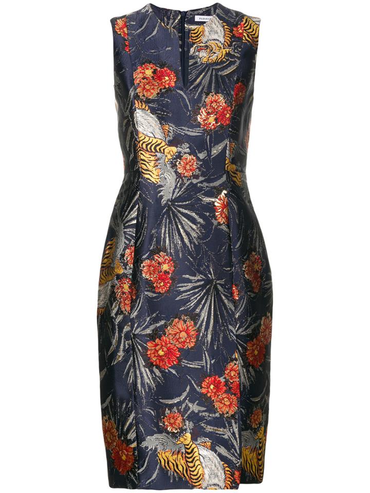 P.a.r.o.s.h. Floral Patterned Dress - Blue