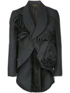 Comme Des Garçons Vintage Pinstripe Tailored Blazer - Black