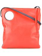Jil Sander Navy Cut-out Colour Block Shoulder Bag