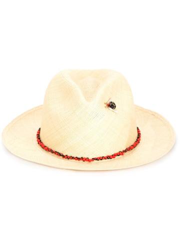 Valdez Panama Hats Beaded Detail Panama Hat