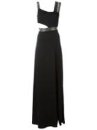 Philipp Plein 'fushion' Evening Dress, Women's, Size: Medium, Black, Viscose/spandex/elastane/polyester