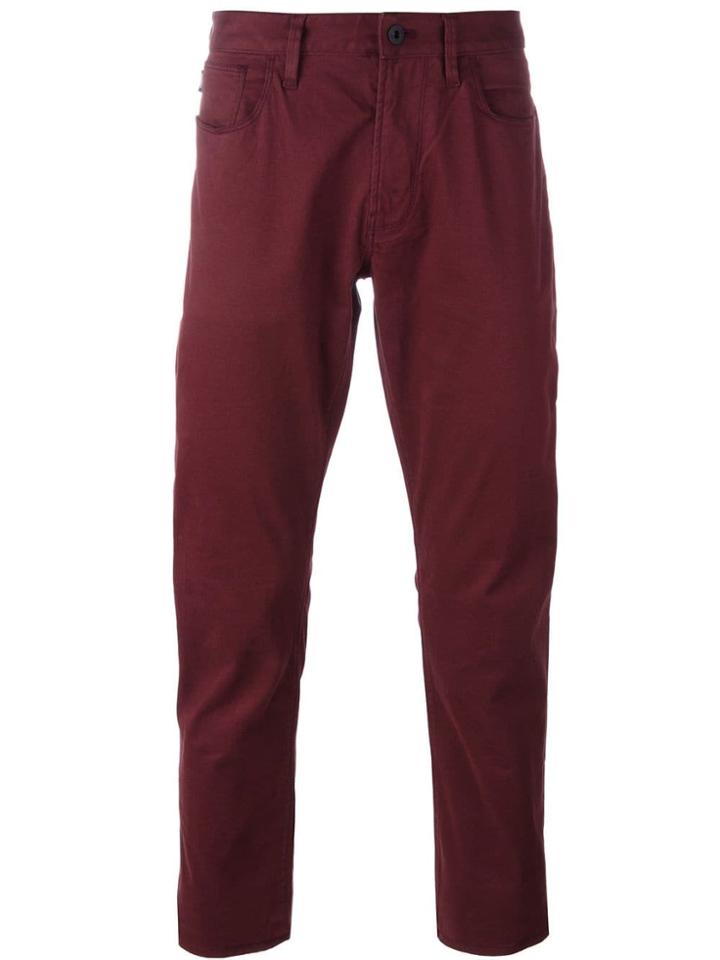Armani Jeans Classic Chinos - Red