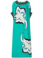 Emilio Pucci Printed Maxi Kaftan Dress - Green