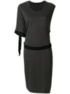 Lost & Found Ria Dunn One Sleeve T-shirt Dress - Grey