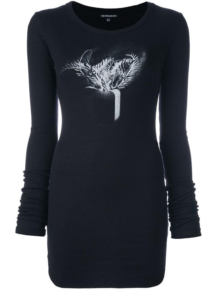 Ann Demeulemeester Long Sleeved Rib T-shirt
