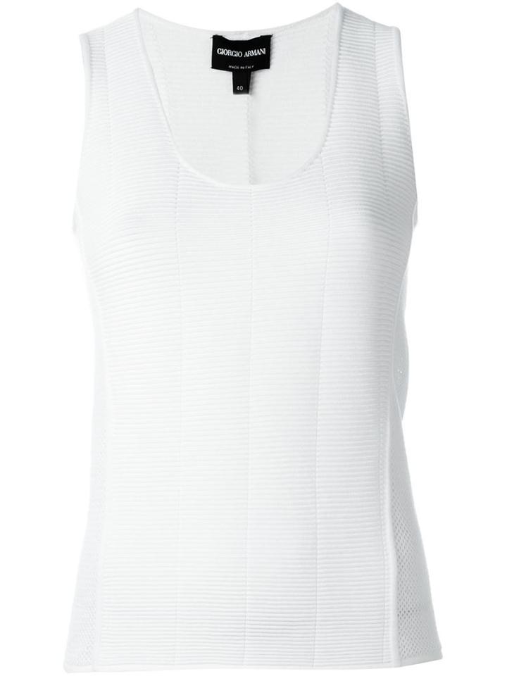 Giorgio Armani Mesh Panel Tank Top