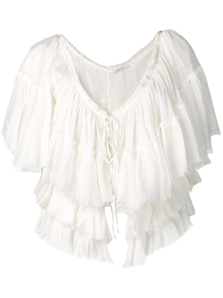 Mes Demoiselles Opphee Ruffled Top - White