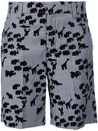 Marc Jacobs Animal Flocked Shorts