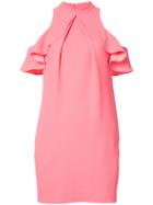 Trina Turk Off-shoulder Ruffle Dress - Pink & Purple