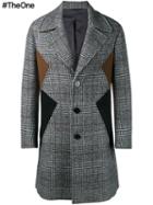 Neil Barrett Panelled Coat, Men's, Size: 52, Brown, Cotton/polyamide/polyester/virgin Wool
