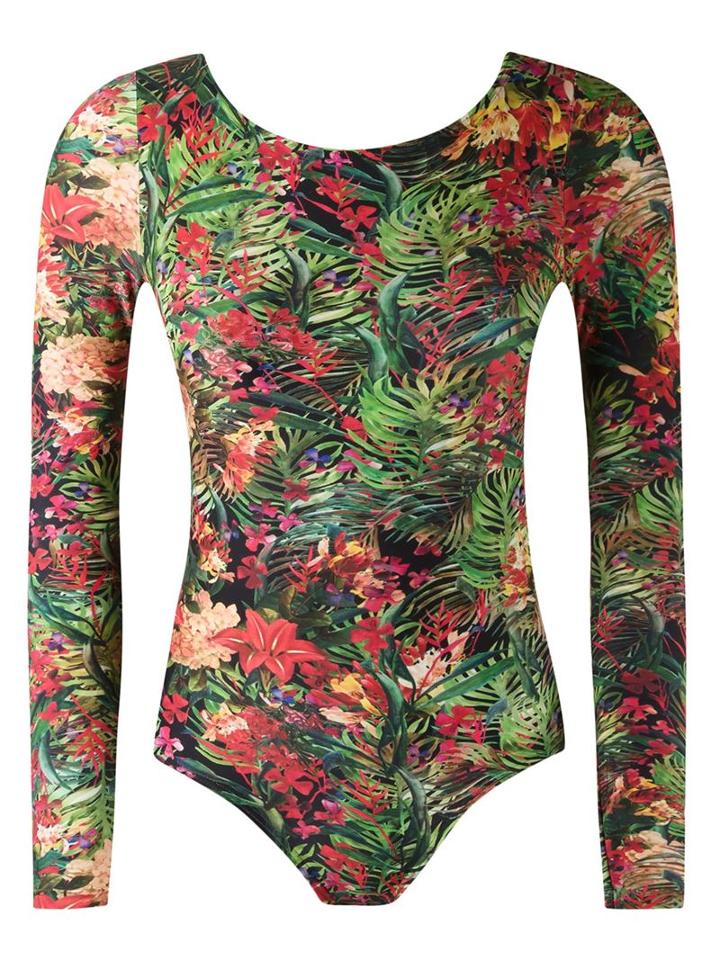 Lygia & Nanny Floral Print Swimsuit, Women's, Size: 42, Green, Polyamide/spandex/elastane
