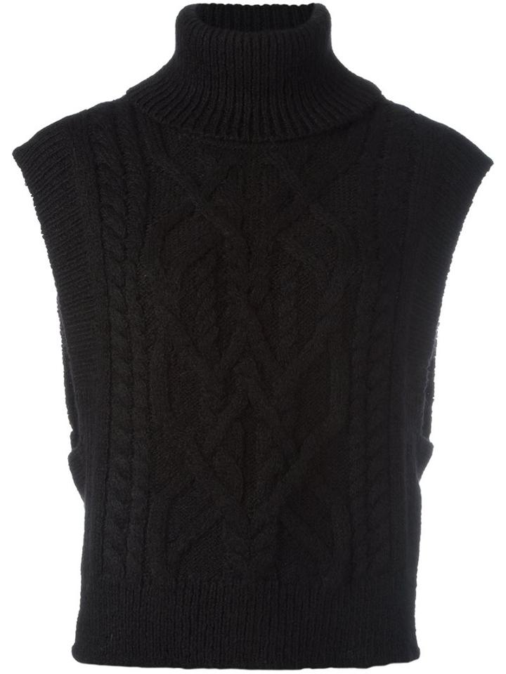 Isabel Marant 'grant' Sleeveless Jumper, Women's, Size: 38, Black, Polyamide/alpaca/merino