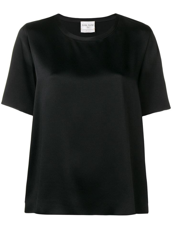 Forte Forte Round Neck Top - Black