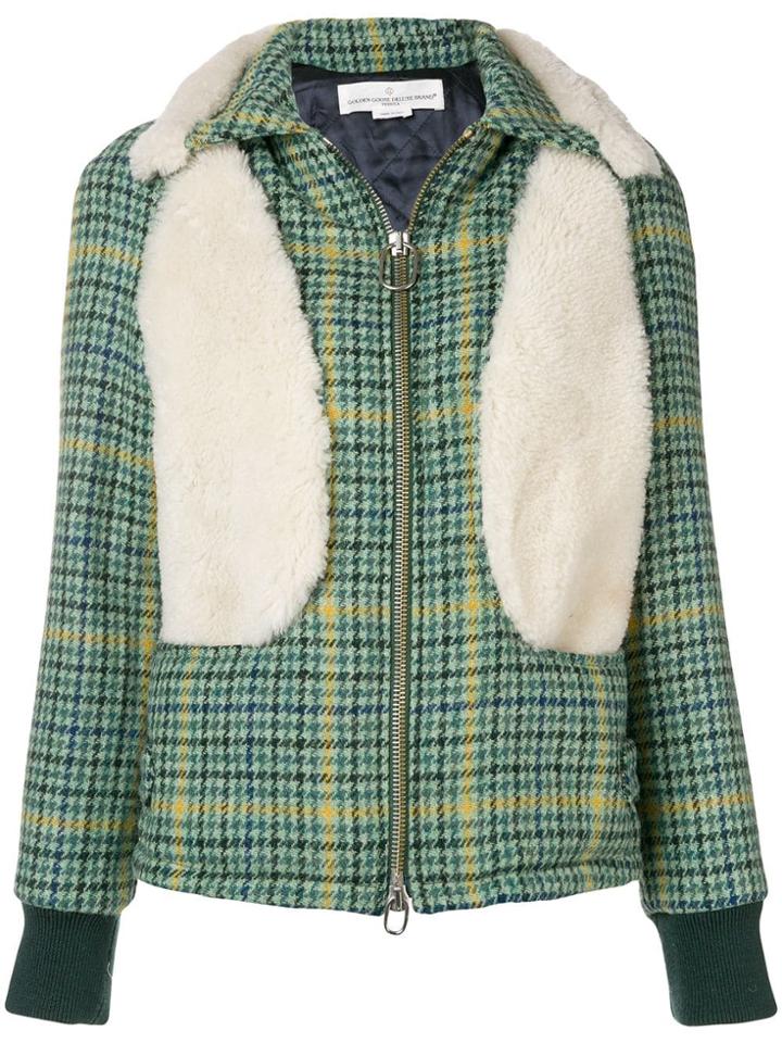 Golden Goose Deluxe Brand Houndstooth Zipped Jacket - Green