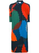 Akris Punto Printed Shirt Dress - Blue