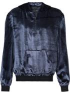 Baja East Velour Pullover - Blue