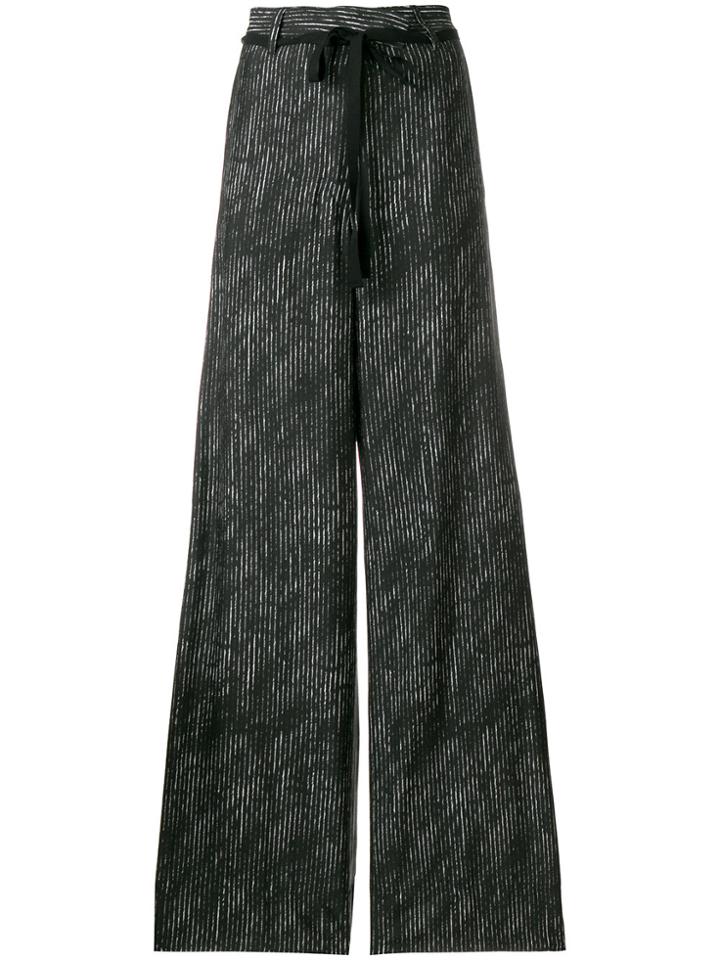 Ann Demeulemeester Flared Tailored Trousers - Black