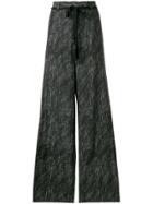 Ann Demeulemeester Flared Tailored Trousers - Black