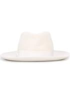 Borsalino Classic Panama Hat, Women's, Size: 56, White, Wool Felt