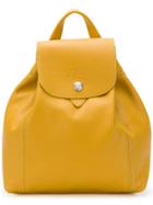 Longchamp Foldover Top Backpack - Yellow & Orange