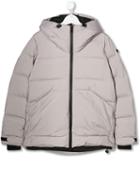 Ai Riders On The Storm Kids Logo Patch Padded Jacket - Grey
